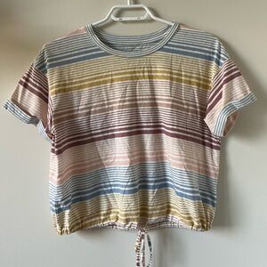 American Eagle Striped Crop Top!